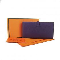 Hermes H005紫色 女錢包 錢夾 真皮 多色