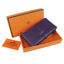 Hermes H005紫色 女錢包 錢夾 真皮 多色