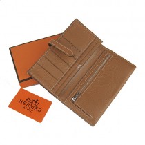 Hermes H005淺啡色 牛皮錢夾  顶級质量