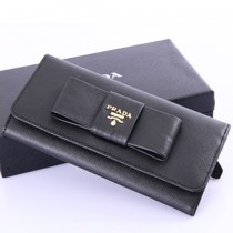 PRADA 1M1132 新款蝴蝶结長款錢包