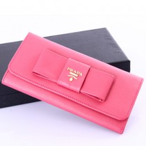 PRADA 1M1132-1 新款蝴蝶结長款錢包