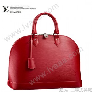 LV  M4032E 路易威登 Alma系列胭脂红色Epi皮女士大号手提包