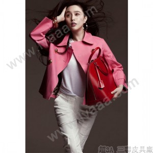 LV M40486 路易威登 Alma系列荧光粉色Epi皮女士大号手提包