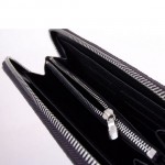 LV N62668 潮流新款男女款時尚黑格長款拉鏈錢包