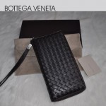 專櫃年新款 情侶款 男/女士通用錢夾 牛皮 編織錢包 BV 5015