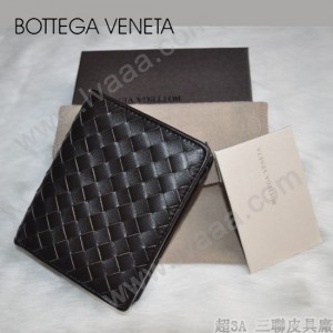 BV 編織錢包 短款2折皮夾 男士錢包 錢夾 8009