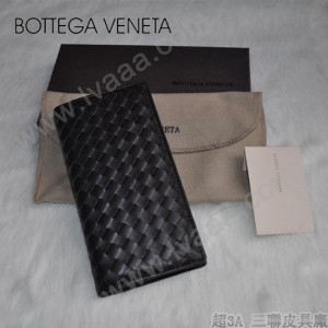 BV 錢包羊皮編織西裝包男士長款錢包 8013-2
