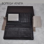 BV 錢包羊皮編織西裝包男士長款錢包 8013