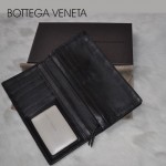 BV 錢包羊皮編織西裝包男士長款錢包 8013