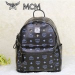 MCM 4釘-1黑色雙肩背包 書包 爆款