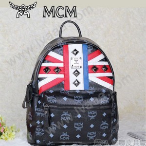 MCM 包包 米字國旗 鉚釘雙肩背包 中號