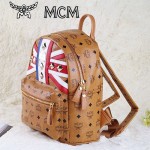 MCM 包包 米字國旗 鉚釘雙肩背包 中號