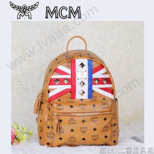 MCM 包包 米字國旗 鉚釘雙肩背包 中號