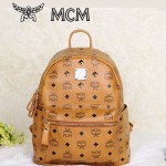MCM 4釘-5土黃雙肩背包 書包 爆款