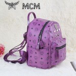 新款MCM韓版潮女旅遊雙肩背包袖珍款迷你鉚釘休閑女包  小號