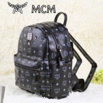 MCM 4釘-1黑色雙肩背包 書包 爆款