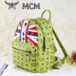 MCM 包包 米字國旗 鉚釘雙肩背包 中號