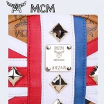 MCM 包包 米字國旗 鉚釘雙肩背包 中號