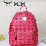 MCM 4釘-3白色雙肩背包 書包 爆款