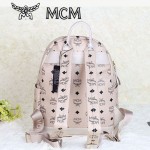 MCM 4釘-4米白雙肩背包 書包 爆款