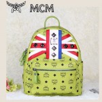MCM 包包 米字國旗 鉚釘雙肩背包 中號