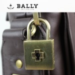 BALLY 巴利0069 男手提單肩斜跨包咖啡色
