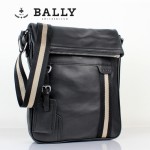 BALLY 0066-1牛皮男公文包斜跨男包黑色