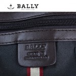 BALLY 巴利0068 男手提單肩斜跨包咖啡色