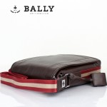 BALLY 0067男士公文包斜跨手提男包單肩包咖啡色