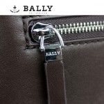 BALLY 0067男士公文包斜跨手提男包單肩包咖啡色