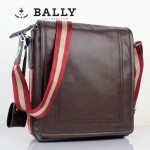 BALLY 0067男士公文包斜跨手提男包單肩包咖啡色