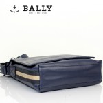 BALLY 0067-2 男士公文包斜跨手提男包單肩包藍色