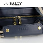 BALLY 巴利0068-2 男手提單肩斜跨包藍色