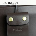 BALLY 巴利0068 男手提單肩斜跨包咖啡色