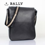 BALLY 0066-1牛皮男公文包斜跨男包黑色