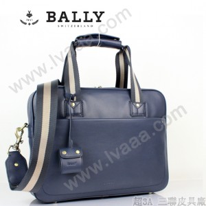 BALLY 巴利0068-2 男手提單肩斜跨包藍色