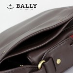 BALLY 巴利0069 男手提單肩斜跨包咖啡色