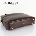 BALLY 巴利0068 男手提單肩斜跨包咖啡色