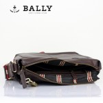 BALLY 巴利0069 男手提單肩斜跨包咖啡色