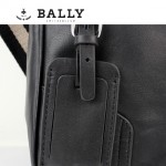 BALLY 0066-1牛皮男公文包斜跨男包黑色