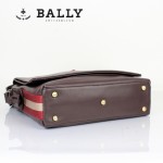 BALLY 巴利0069 男手提單肩斜跨包咖啡色