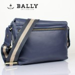 BALLY 巴利0069-2 男手提單肩斜跨包藍色