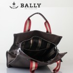 新款BAlly0074 休閑男款牛皮斜跨單肩手提男包咖啡色