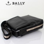 BALLY巴利 0073-1 男士皮包 休閑經典款牛皮斜跨男士包黑色