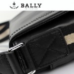 BALLY巴利 0073-1 男士皮包 休閑經典款牛皮斜跨男士包黑色