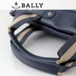 新款BAlly0074-2 休閑男款牛皮斜跨單肩手提男包藍色