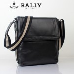 BALLY巴利 0073-1 男士皮包 休閑經典款牛皮斜跨男士包黑色
