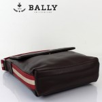 BALLY巴利 0073 男士皮包 休閑經典款牛皮斜跨男士包咖啡色