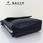 BALLY巴利 0073-2 男士皮包 休閑經典款牛皮斜跨男士包藍色