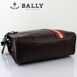 新款BAlly0074 休閑男款牛皮斜跨單肩手提男包咖啡色